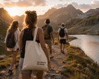 am liebschte ide berge. | Stofftäsche