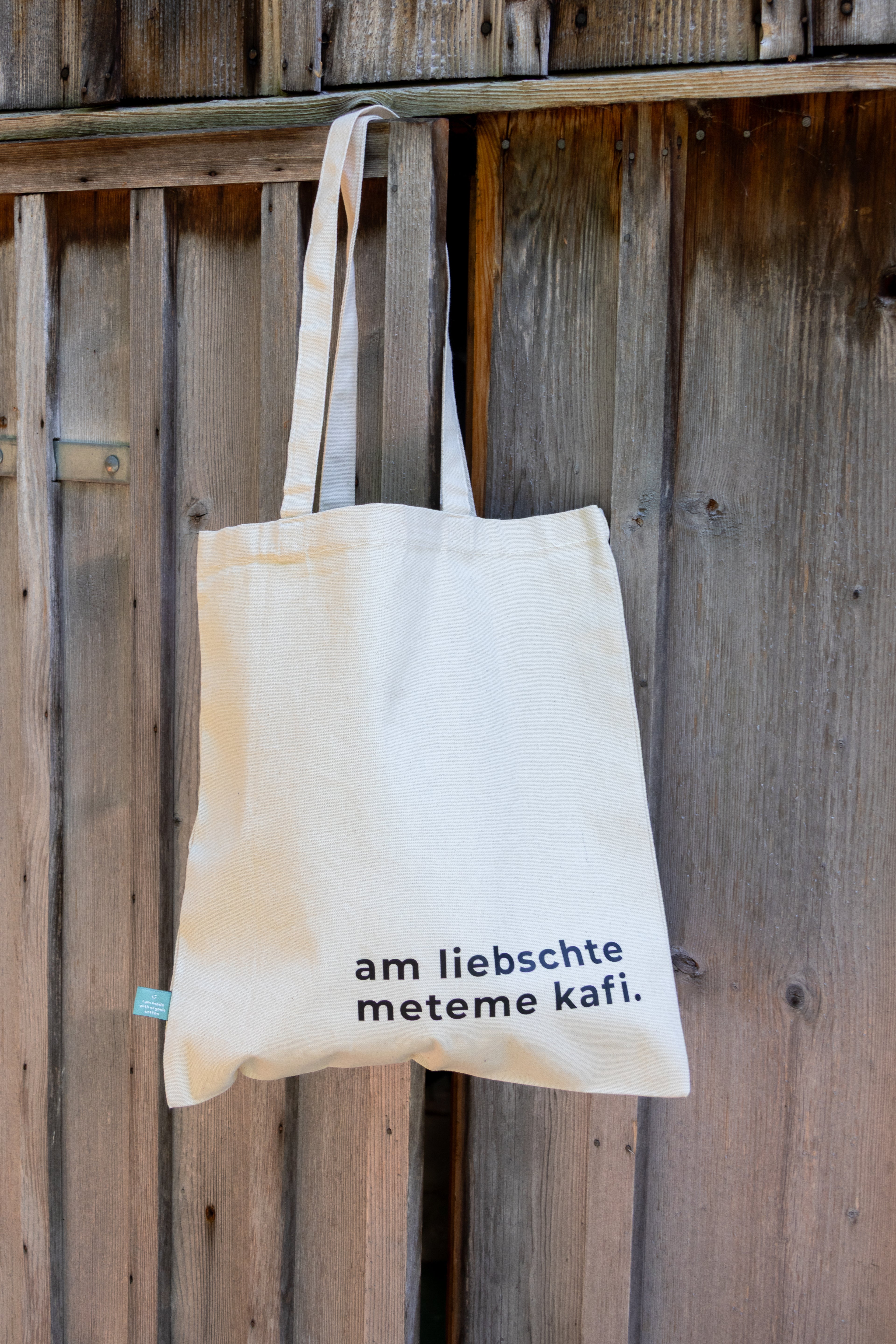 am liebschte meteme kafi. | Stofftäsche