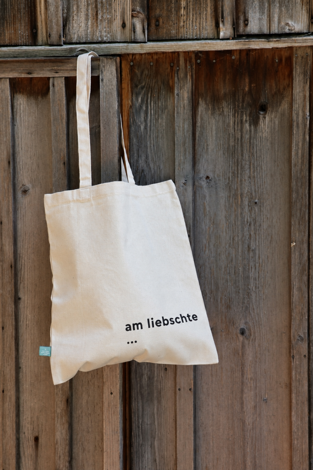 Stofftäsche | met dim eigene 'am liebschte...' Spruch