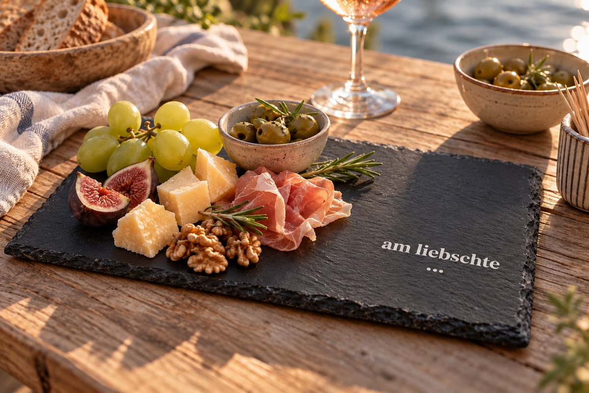 Apero Plättli | met dim eigene 'am liebschte ...' Spruch